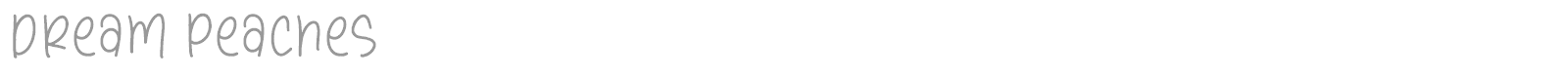 Dream Peaches font preview